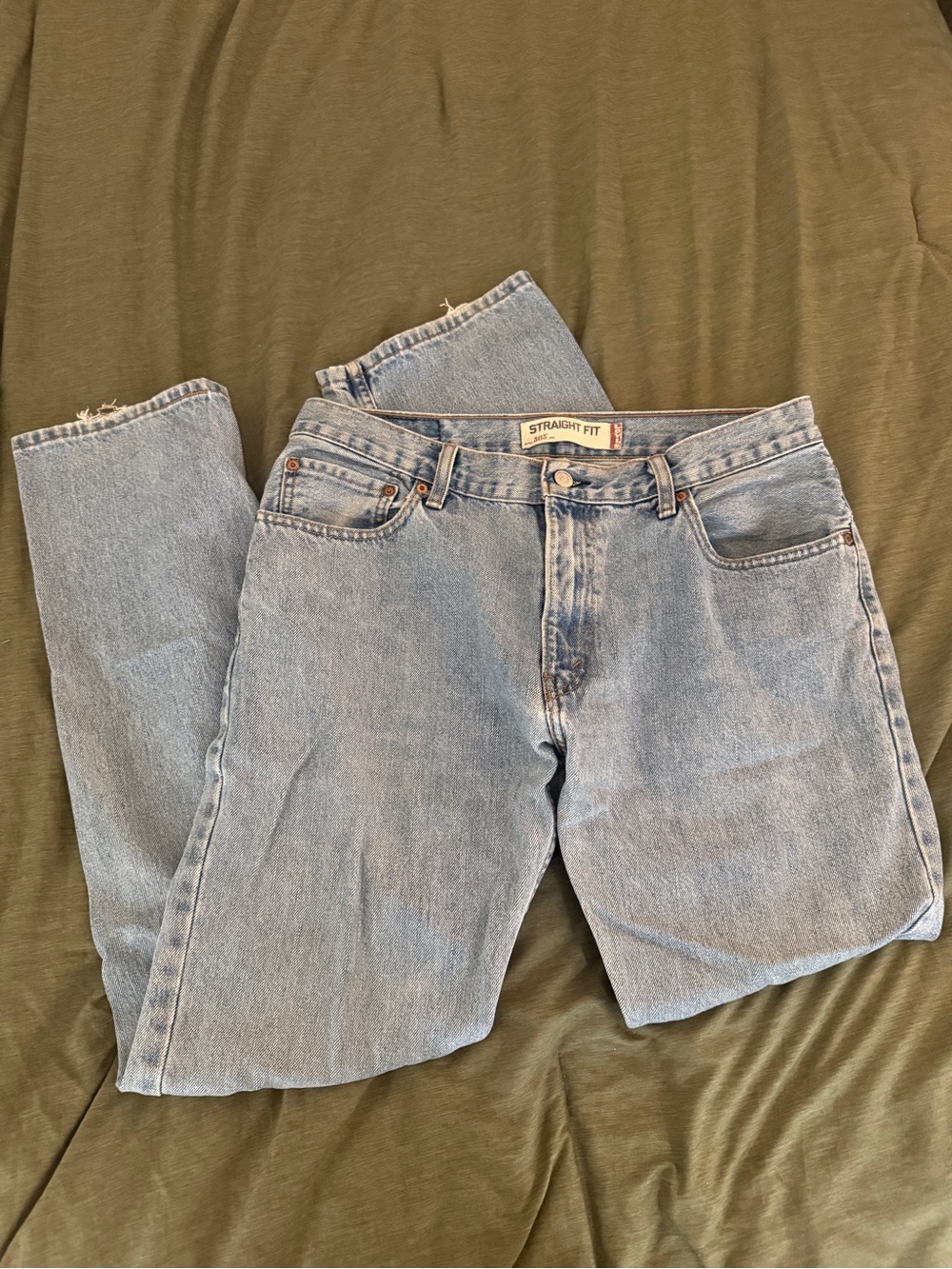 Levi’s 505 Straight Leg Fit Light Wash Men’s Denim Jeans
